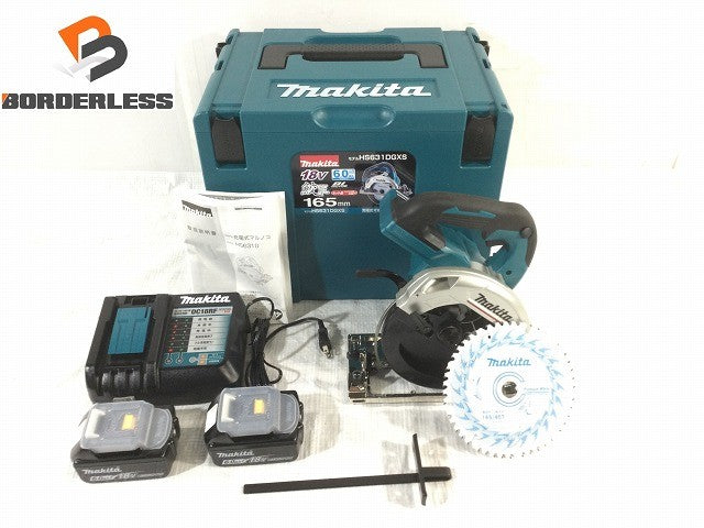 ☆未使用 ケースにキズ☆makita マキタ 18V 165mm 充電式マルノコ 