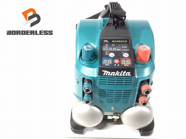 ☆極美品☆ makita マキタ 100V 一般圧/高圧 各2口 エアコンプレッサー AC462XS タンク容量7L エア工具 エアツール |  誰もが安心できる工具専門のリユース工具販売専門店Borderless