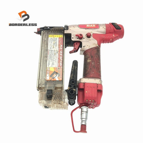 ☆中古品☆MAX マックス 55mm 高圧 フィニッシュネイラ HA-55SF1(D) 仕上釘打機 仕上釘打ち機 仕上げ釘打機 エア工具117204