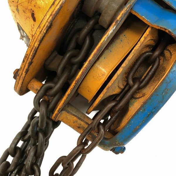 ☆中古品2個セット☆KITO キトー チェーンブロック M3形 CB010 荷重1.0ton/1ton 揚程2.5m 手動式 チェンブロック 吊り具 荷揚げ136499 - 9