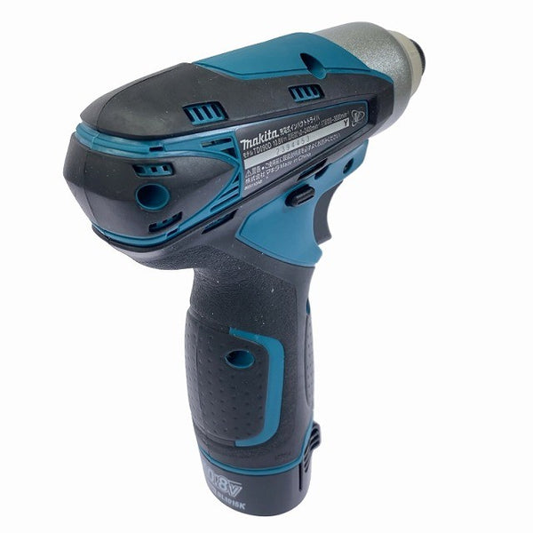 ☆未使用品☆makita マキタ 10.8V 充電式インパクトドライバー TD090DWX 青 バッテリ2個(1.3Ah) 充電器 ケース付117825 - 6
