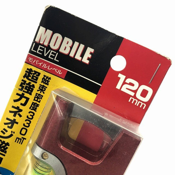 ☆未使用品☆TAJIMA タジマ モバイルレベル ML-120 120mm 赤/レッド 小型 水平器 水準器 ミニレベル138492 - 6