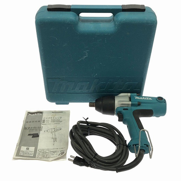 ☆中古品☆makita マキタ 100V インパクトレンチ TW0250 250N･m 角ドライブ12.7mm コード式 締め付け 電動工具137927 - 3