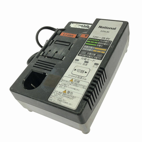 ☆中古品3点セット☆Panasonic 14.4V 充電式インパクトドライバー EZ7543 工事用充電ライト EZ3740 National 充電器 EZ0L80132322 - 9