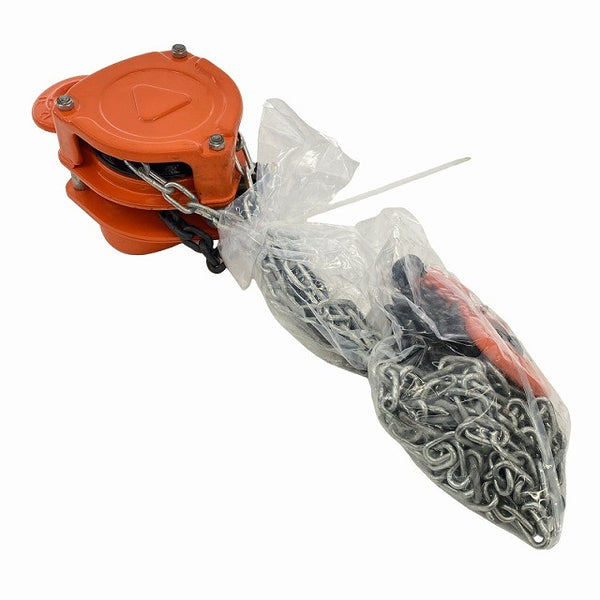 ☆比較的綺麗☆E-value イーバリュー チェーンブロック HS-C1 荷重1ton 揚程2.5m 手動式 チェンブロック 吊り具 荷揚げ機 藤原産業130480 - 3