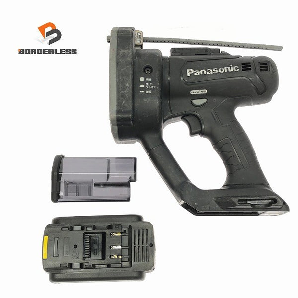 ☆中古品☆Panasonic パナソニック 14.4V/18V 充電全ネジカッター EZ45A8 黒 バッテリー1個(18V 5.0Ah) パーツ付 コードレス137525 - 1