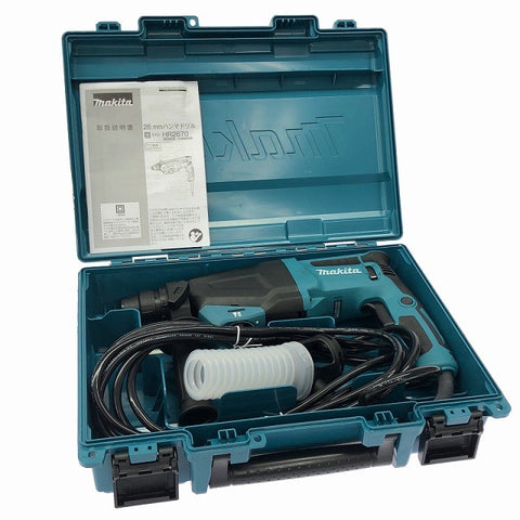 ☆未使用品☆makita マキタ 100V 26mm ハンマドリル HR2670 ケース付 SDSプラス コード式 ハンマードリル 穴あけ 穿孔132301 - 0