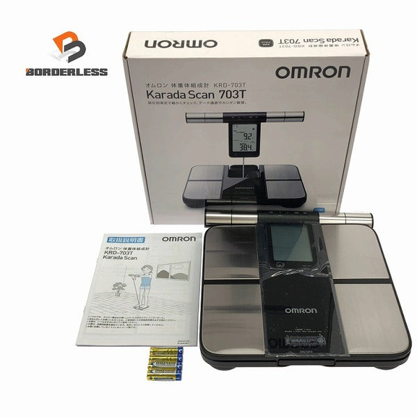 ☆未使用品☆OMRON オムロン Karada Scan 703T 体重体組成計 KRD-703T 黒/ブラック Bluetooth対応133416 - 1