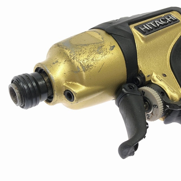 ☆中古品☆ HITACHI 日立工機 高圧エアインパクトドライバー WH12H2 ゴールド 本体+パーツ+ケースエアーツール - 8