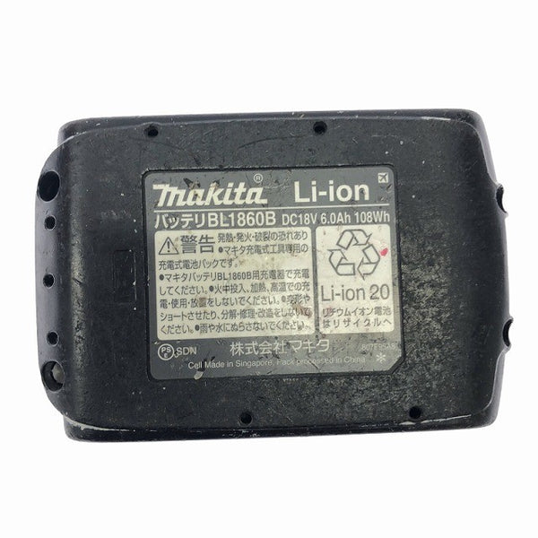 ☆中古品2点※コメント必読☆makita マキタ 18V 6.0Ah 純正リチウムイオンバッテリー BL1860B 訳ありの充電式ドライバドリル DF484D130368 - 9