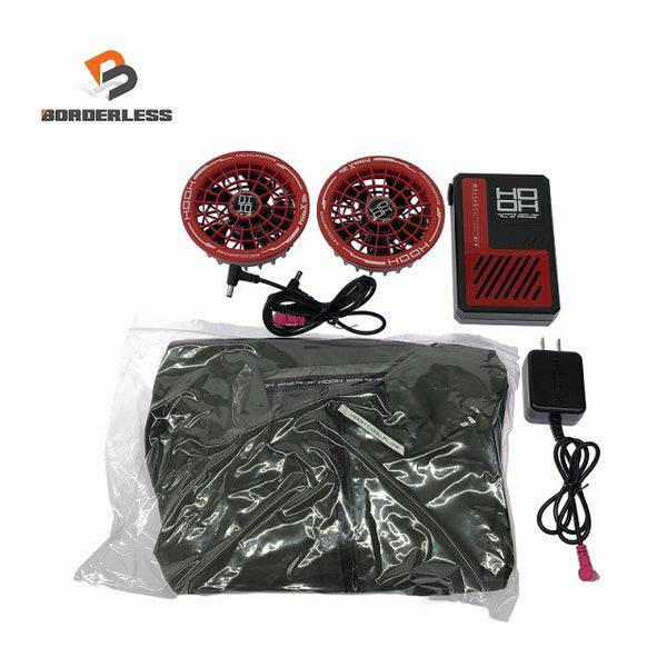 ☆美品セット☆HOOH 鳳凰 30V 快適ウェア用バッテリー V3001 ファン ケーブル V3002 厚さ対策 熱中症対策 おまけ付134953 - 1