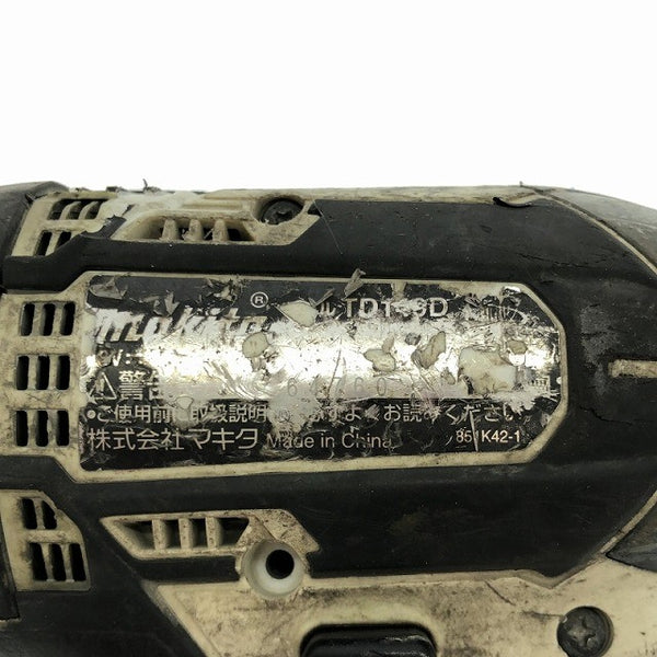 ☆中古品☆ makita マキタ 18V 充電式インパクトドライバ TD149D 黒/ブラック 本体のみ - 10