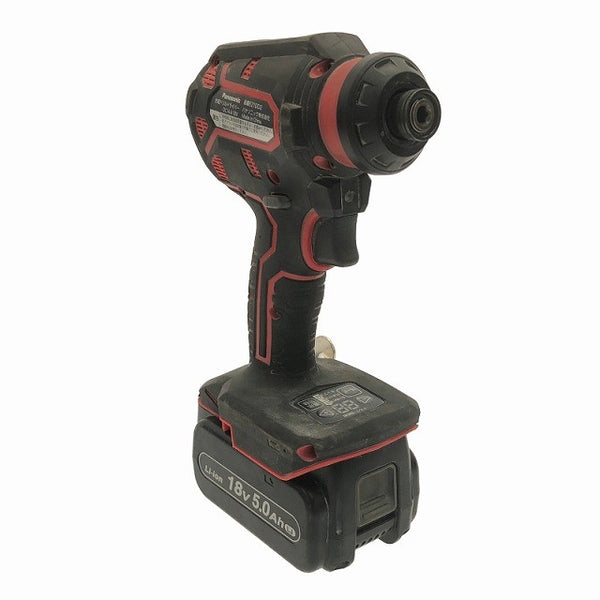 ☆比較的綺麗☆Panasonic パナソニック 14.4V/18V 充電ドリルドライバー EZ1DD2J18D-R 赤 バッテリ2個(5.0Ah) 充電器 アタッチメント付き119432 - 5