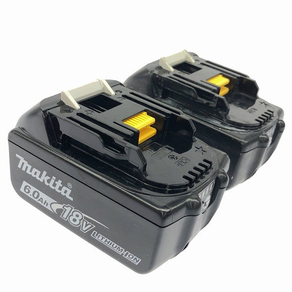 ☆比較的綺麗2個※充電回数2回と3回☆makita マキタ 18V 6.0Ah 純正 リチウムイオンバッテリー BL1860B 雪マーク 残量表示付127919 - 5