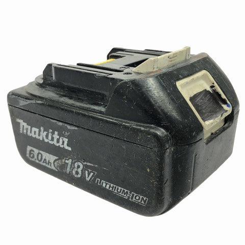 ☆中古品☆makita マキタ 純正リチウムイオンバッテリー BL1860B 残量表示ボタン付き PSEマーク 雪マーク123830 - 0