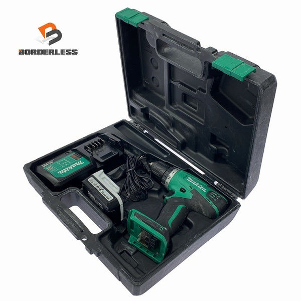 ☆中古品☆makita マキタ 14.4V 充電式ドライバドリル MDF347DS バッテリ1個(14.4V1.5Ah) 充電器 ケース付 ドリルドライバー 電動工具129593 - 1