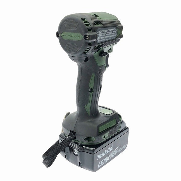 ☆極美品 限定色☆makita マキタ 18V 充電式インパクトドライバ TD171DGXAG グリーン バッテリ2個(6.0Ah) 充電器 ケース116772 - 6