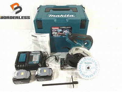 ☆未使用品☆makita マキタ 18V 165mm 充電式マルノコ HS631DGXS バッテリー2個(18V 6.0Ah) 充電器 ケース付き116865