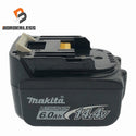 ☆中古品☆makita マキタ 14.4V 6.0Ah 純正 リチウムイオンバッテリー BL1460B 残量表示付 リチウムイオン電池 充電池 蓄電池 - 1