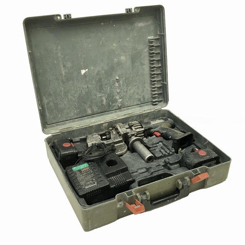 ☆中古品☆IKURA 育良精機 12V コードレスパンチャー IS-MP15L？ バッテリ2個 充電器 ケース付 充電式パンチャー ※コメント必読135776 - 0
