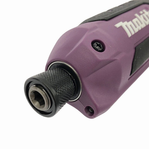 ☆未使用品 限定色☆makita マキタ 7.2V 充電式ペンインパクトドライバ TD023DHXAP 紫/パープル バッテリ2個(1.5Ah) 充電器 ケース133369 - 8