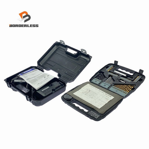 ☆美品セット☆ハイコーキ 14.4V コードレスドライバドリル FDS14DF(2BG) フルセット ボッシュ アクセサリーセット HDIY100AA)119613