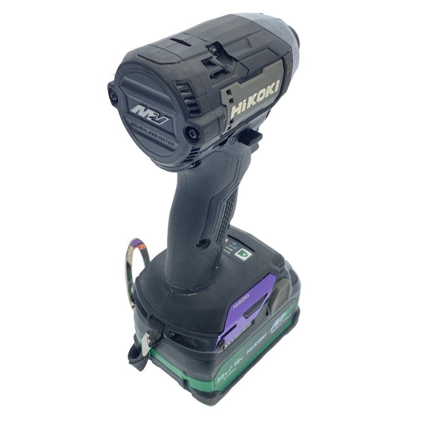 ☆中古美品☆HiKOKI ハイコーキ 36V コードレスインパクトドライバー WH36DD 黒 マルチボルトバッテリー2個(BSL36A18X) ケース付き118512 - 6