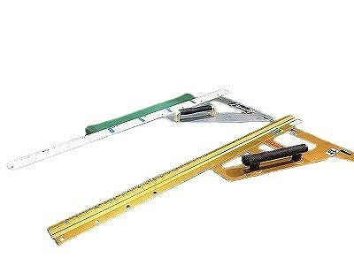 ☆中古品2点セット☆TAJIMA タジマ 丸鋸ガイド MRG-L1000 シンワ エルアングル 73170 定規2点セット 直角定規 大工道具114017 - 4