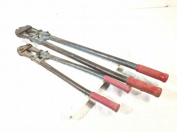 ☆中古品2点セット☆MCC ボルトクリッパー 600mm/900mm 手動式 番線カッター ボルトカッター 切断機 鉄線 手工具 ハンドツール132556 - 5