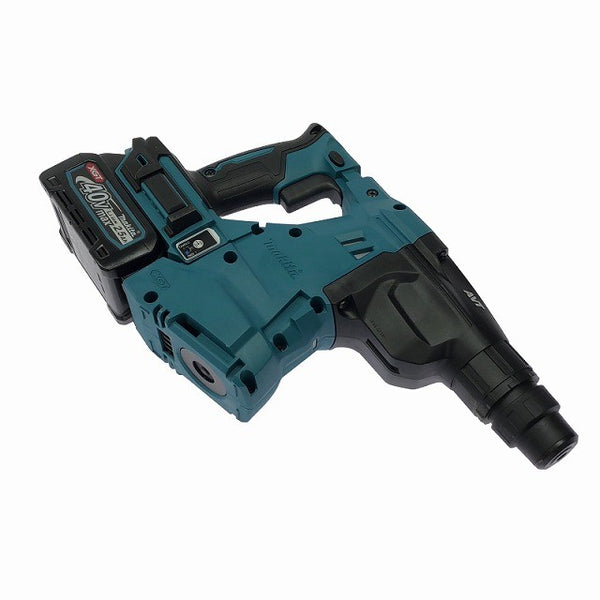 ☆未使用品☆makita マキタ 40Vmax 28mm 充電式ハンマドリル HR011GRDXV バッテリ2個(2.5Ah) 充電器 集じんシステム ケース付134039 - 5