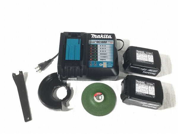 ☆未使用品☆ makita マキタ 18V 100mm 充電式ディスクグラインダ GA404DRGXN 青/ブルー バッテリ2個(6.0Ah)充電器+ケース118573 - 10