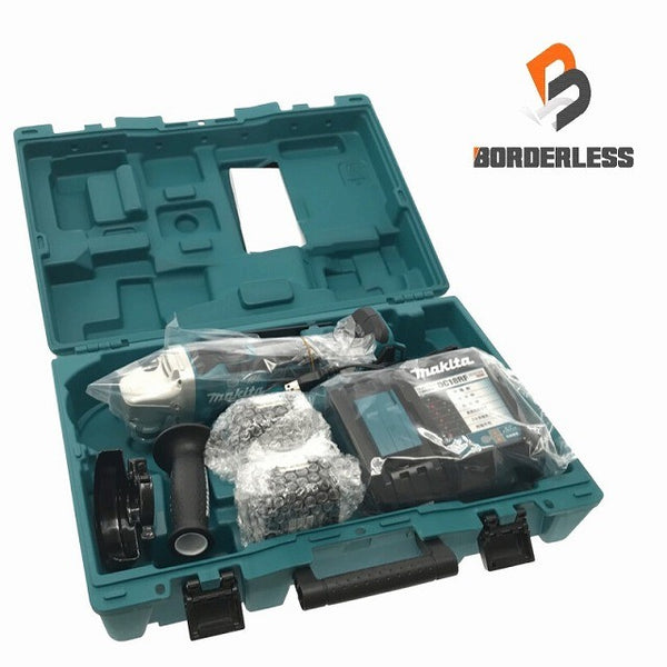 ☆未使用品☆makita マキタ 18V 100mm 充電式ディスクグラインダー GA408DRGX バッテリー2個(6.0Ah) 充電器 ケース付 コードレス133768 - 2