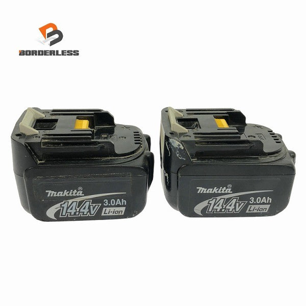 ☆中古品☆makita マキタ 14.4V 純正リチウムイオンバッテリー BL1430×2 電動工具 コメント必読 充電池 蓄電池132490 - 1