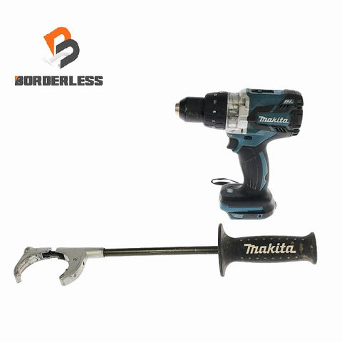 ☆中古品☆makita マキタ 18V 充電式震動ドライバドリル HP481D 本体＋ハンドル付 コードレス 振動ドライバドリル ドリルドライバー