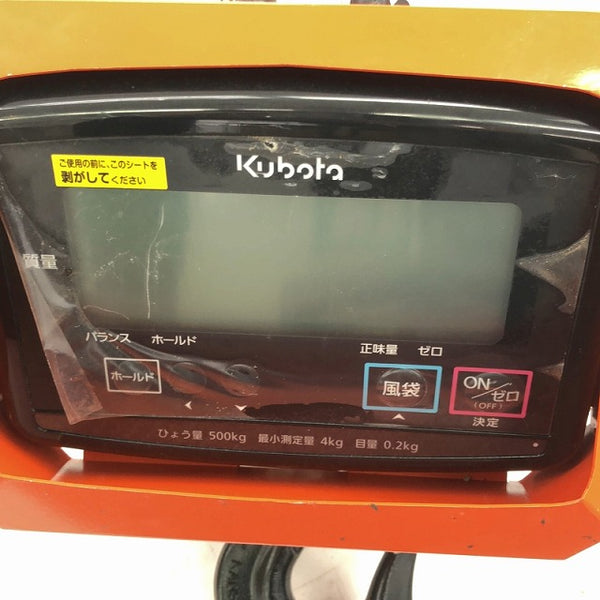 ☆中古品☆KUBOTA クボタ 吊りはかり KL-HS-Q-05 ひょう量500kg フックスケール 吊り下げ計量 ホイストスケール クレーンスケール - 6