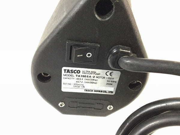 ☆中古品☆ TASCO タスコ 100V 小型 ウルトラミニ真空ポンプ TA150SA-2 本体のみ 電動工具 空調 設備 エアコン - 9