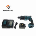 ☆中古品☆makita マキタ 18V 18mm 充電式ハンマドリル HR182D 青 バッテリ1個(18V6.0Ah) 充電器付 コードレス ハンマードリル - 1