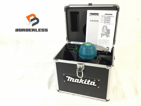 ☆未使用品☆makita マキタ 10.8V 充電式屋内･屋外兼用墨出し器 SK10GD 受光機(LDG-5) ケース付 レーザー墨出し器 レーザー墨出し機