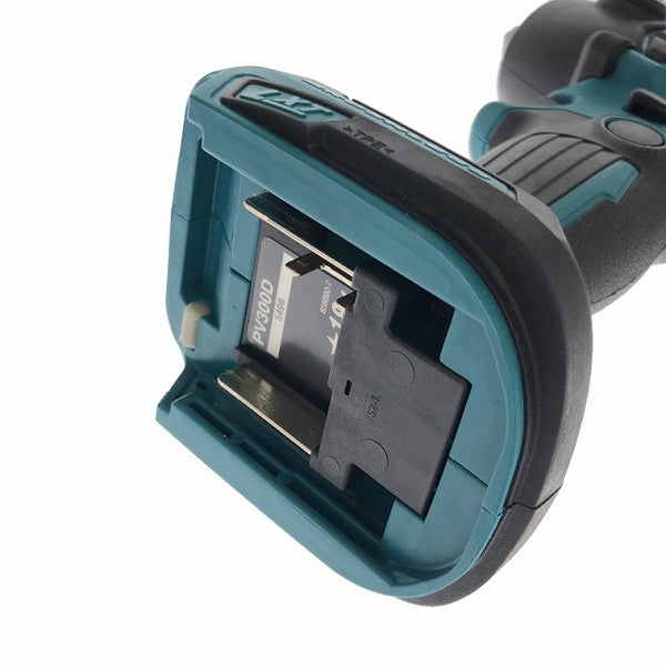 ☆極美品☆ makita マキタ 18V 充電式サンダポリッシャ PV300DRG 青/ブルーバッテリー1個(5.0Ah)充電器+パーツ 研削 研磨機 - 9