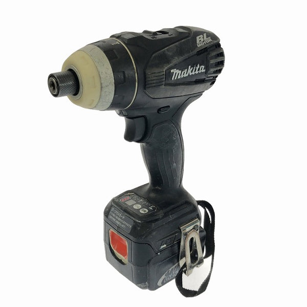 ☆中古品☆ makita マキタ 14.4V 充電式インパクトドライバ TP131DRFXB 黒/ブラック バッテリ2個(3.0Ah) 充電器 ケース付 - 3