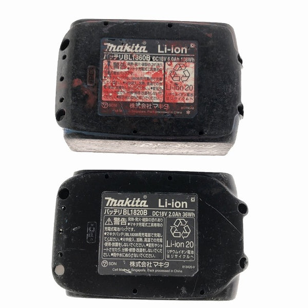 ☆中古品☆makita マキタ 18V 充電式インパクトドライバ TD173D 黒/ブラック バッテリー各1個(18V6.0Ah)(18V2.0Ah)付 残量表示付き - 10