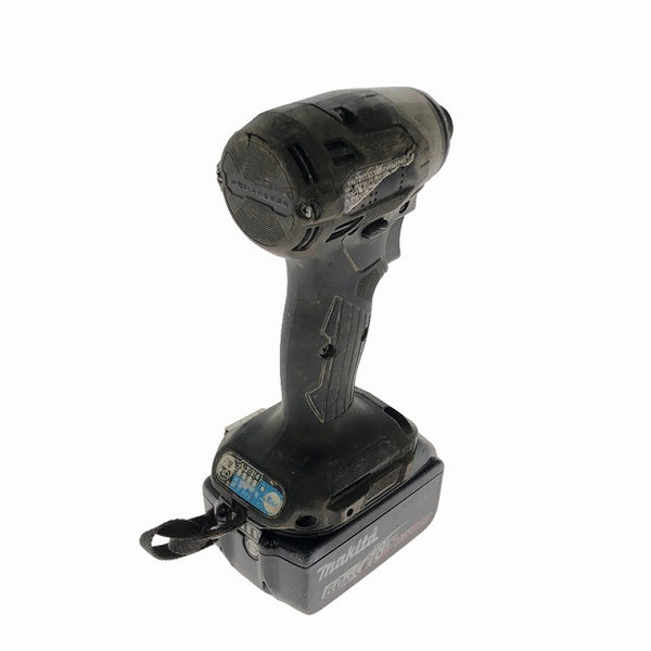 ☆中古品☆makita マキタ 18V 充電式インパクトドライバ TD173D 黒/ブラック バッテリー各1個(18V6.0Ah)(18V2.0Ah)付 残量表示付き - 3