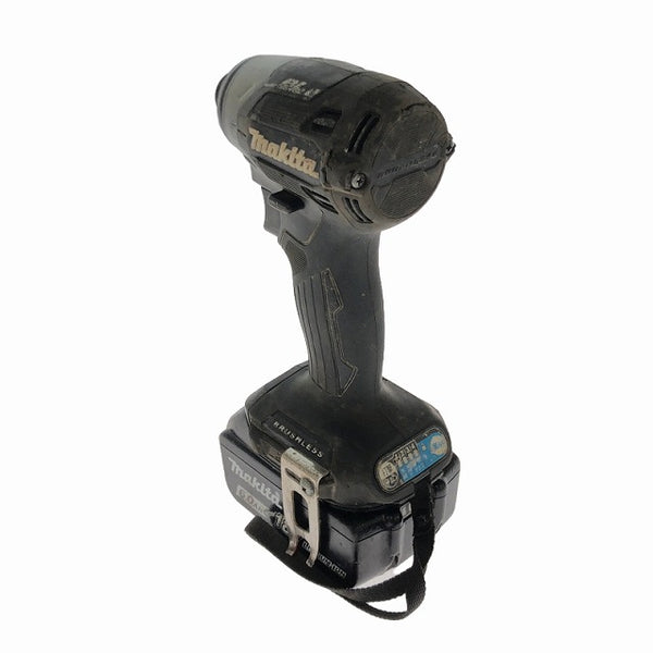 ☆中古品☆makita マキタ 18V 充電式インパクトドライバ TD173D 黒/ブラック バッテリー各1個(18V6.0Ah)(18V2.0Ah)付 残量表示付き - 5