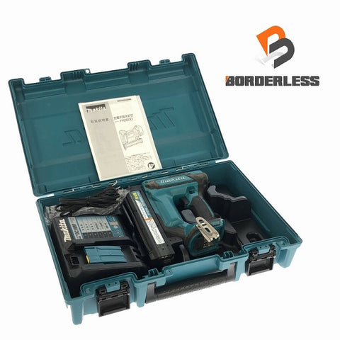 ☆中古品☆makita マキタ 18V 充電式面木釘打 FN350D 充電器 ケース付き フィニッシュネイラ 大工道具 内装 - 0