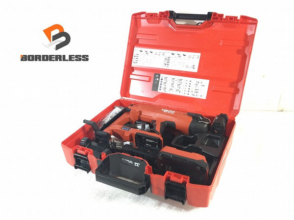 ☆未使用品☆ HILTI ヒルティ 22V バッテリー式鋲打機 BX3-ME-22 NURON 本体+バッテリー2個+充電器+パーツ+ケース Bluetooth対応 - 1