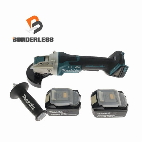 ☆比較的綺麗☆makita マキタ 18V 100mm 充電式ディスクグラインダー GA420D バッテリ2個(18V6.0Ah)付 コードレス ディスクサンダー