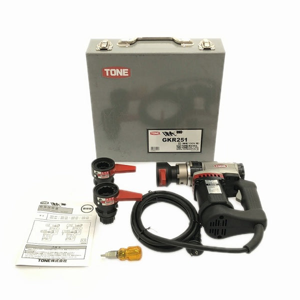 ☆長期保管品☆TONE トネ 100V 1次締専用レンチ建方1番 GKR251 六角ボルト用 シャーレンチ 単相 前田金属工業 - 4