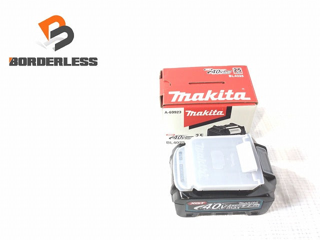 ☆未使用品☆makita マキタ 40Vmax 2.5Ah 純正 リチウムイオンバッテリー BL4025 リチウムイオン電池 蓄電池 充電池 |  誰もが安心できる工具専門のリユース工具販売専門店Borderless