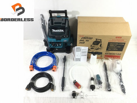 ☆未使用品☆ makita マキタ 40Vmax 充電式高圧洗浄機 MHW001GZ 青/ブルー 本体+パーツ バッテリー・充電器別販売