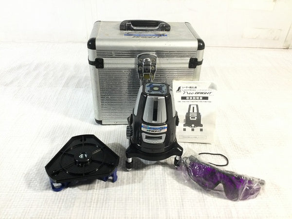 ☆中古品☆SHINWA シンワ レーザー墨出し器 No.77360 レーザーロボ ネオ 31 ブライト LASER ROBO Neo 31 BRIGHT 縦 横 大矩 地墨 - 4